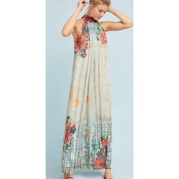 Anthropologie BNWT Bhanuni by Jyoti Marilla Maxi Dress NWT Sz. XS - Picture 1 of 9